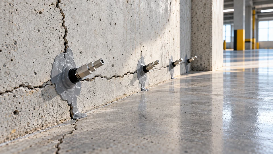 Structural epoxy crack injection